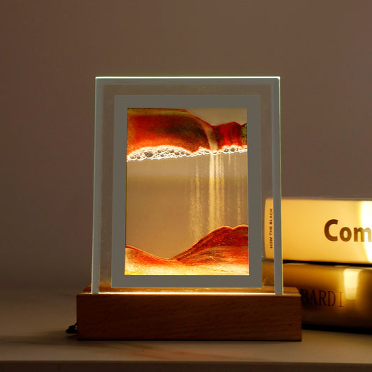 3D Glass Dynamic Hourglass